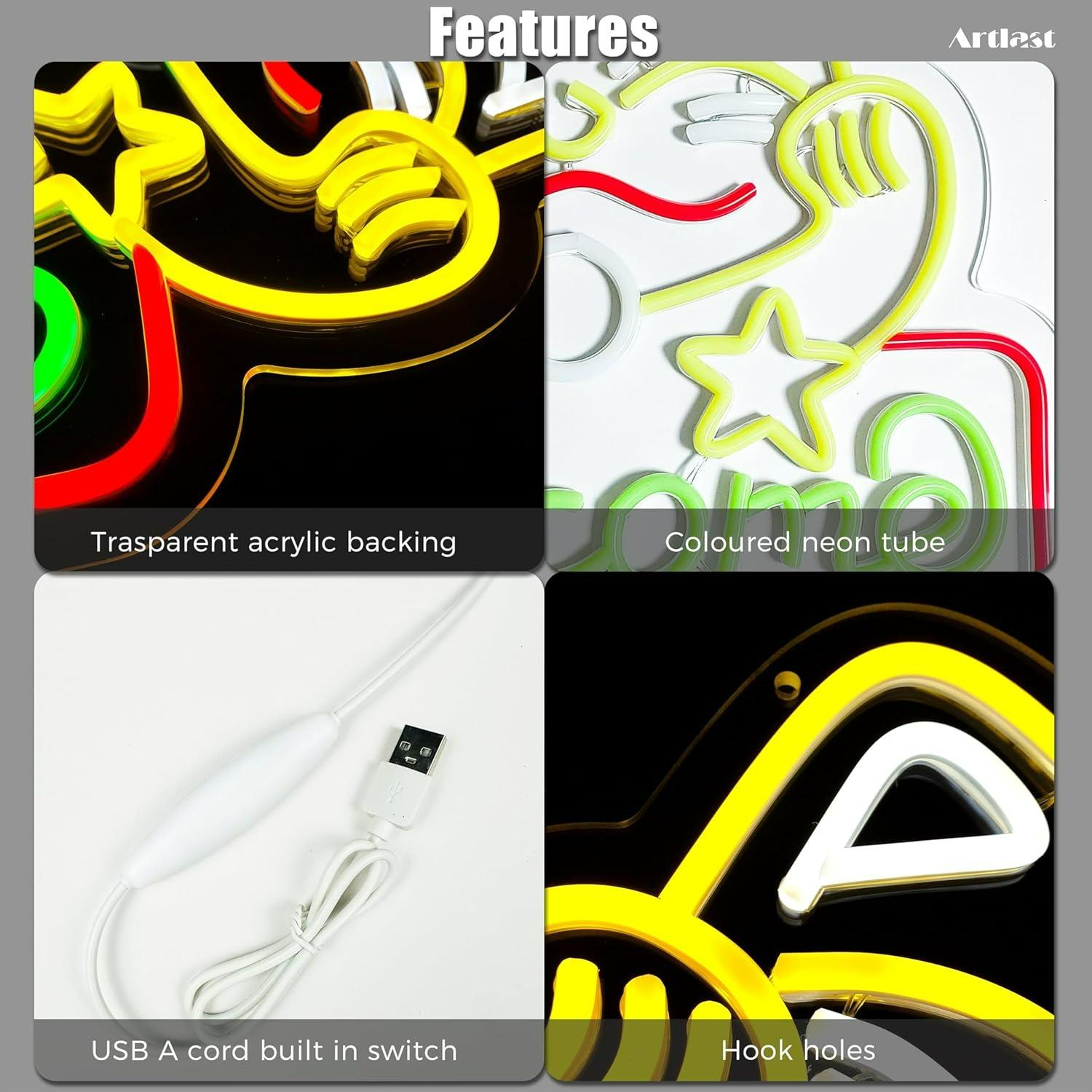 Lucky Cat Welcome Neon Sign US - Neon Sign Party 评论和价格