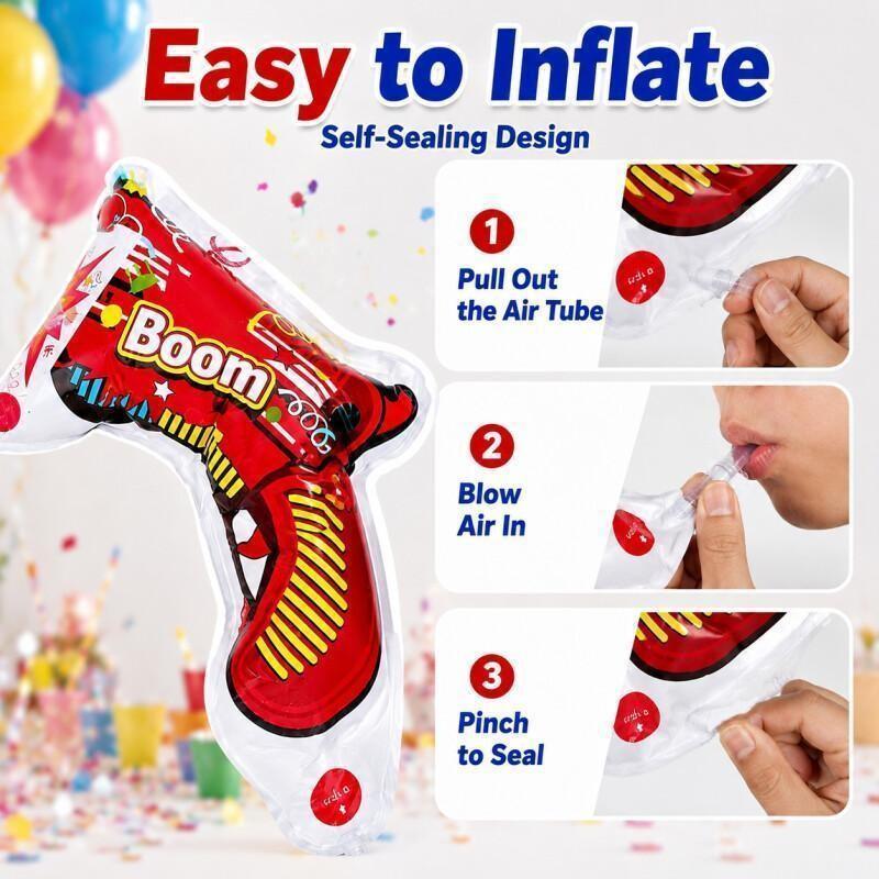 10PCS Party Popper Balloon Gun - Confetti Cannon Tube 评论和价格