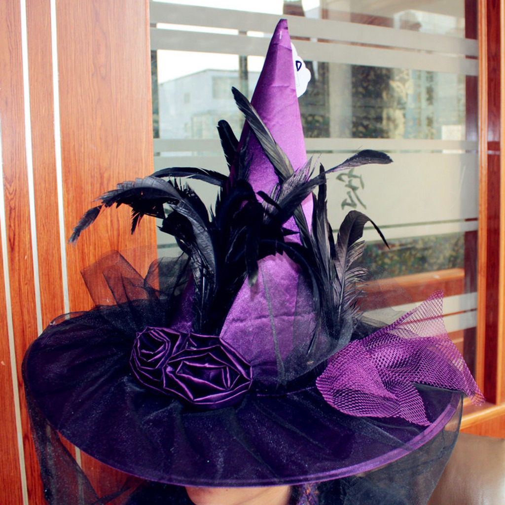 Halloween Hat Fabric Pointed C - Party Hat Cone 评论和价格