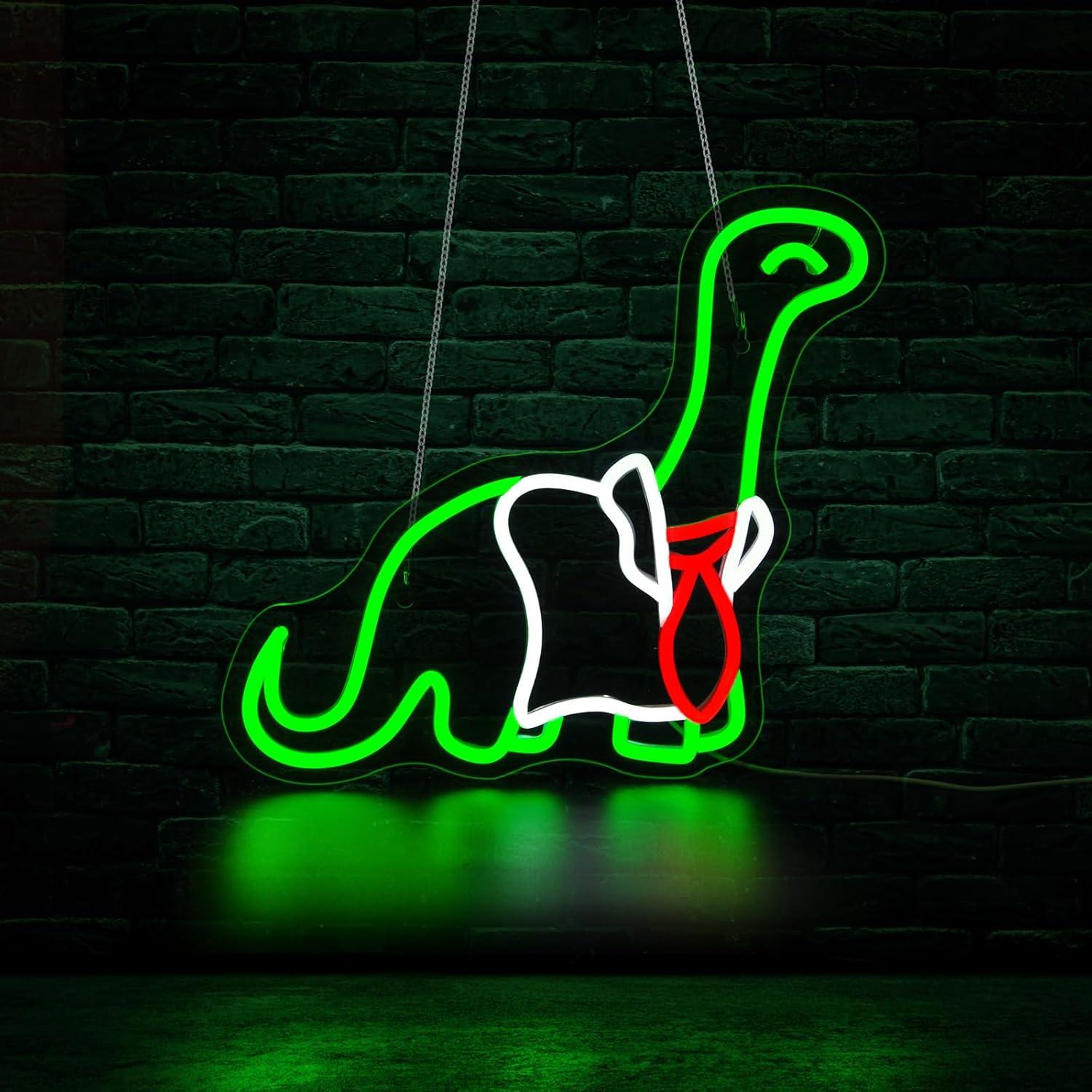 Dinosaur Neon Sign Dimmable LE - Neon Sign Party 评论和价格