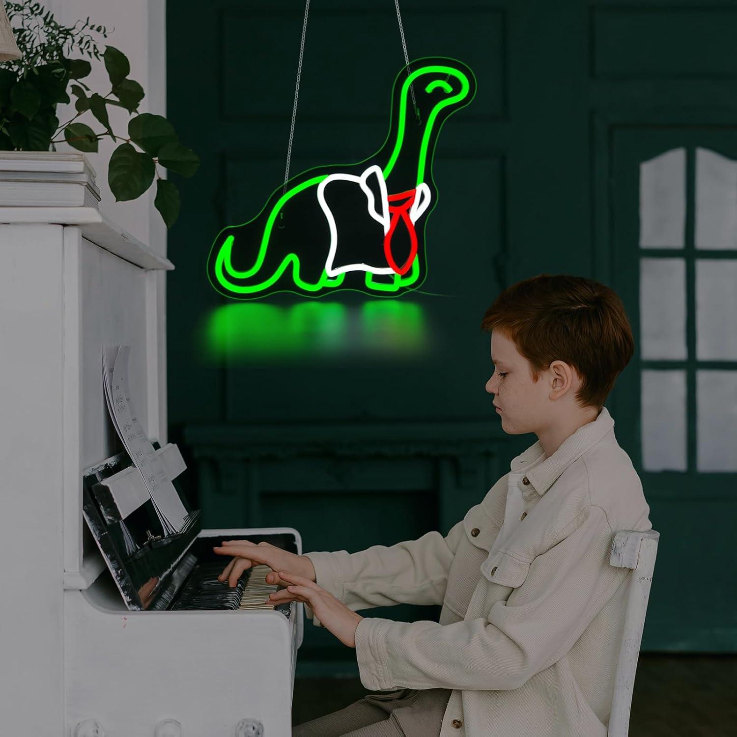 Dinosaur Neon Sign Dimmable LE - Neon Sign Party 评论和价格