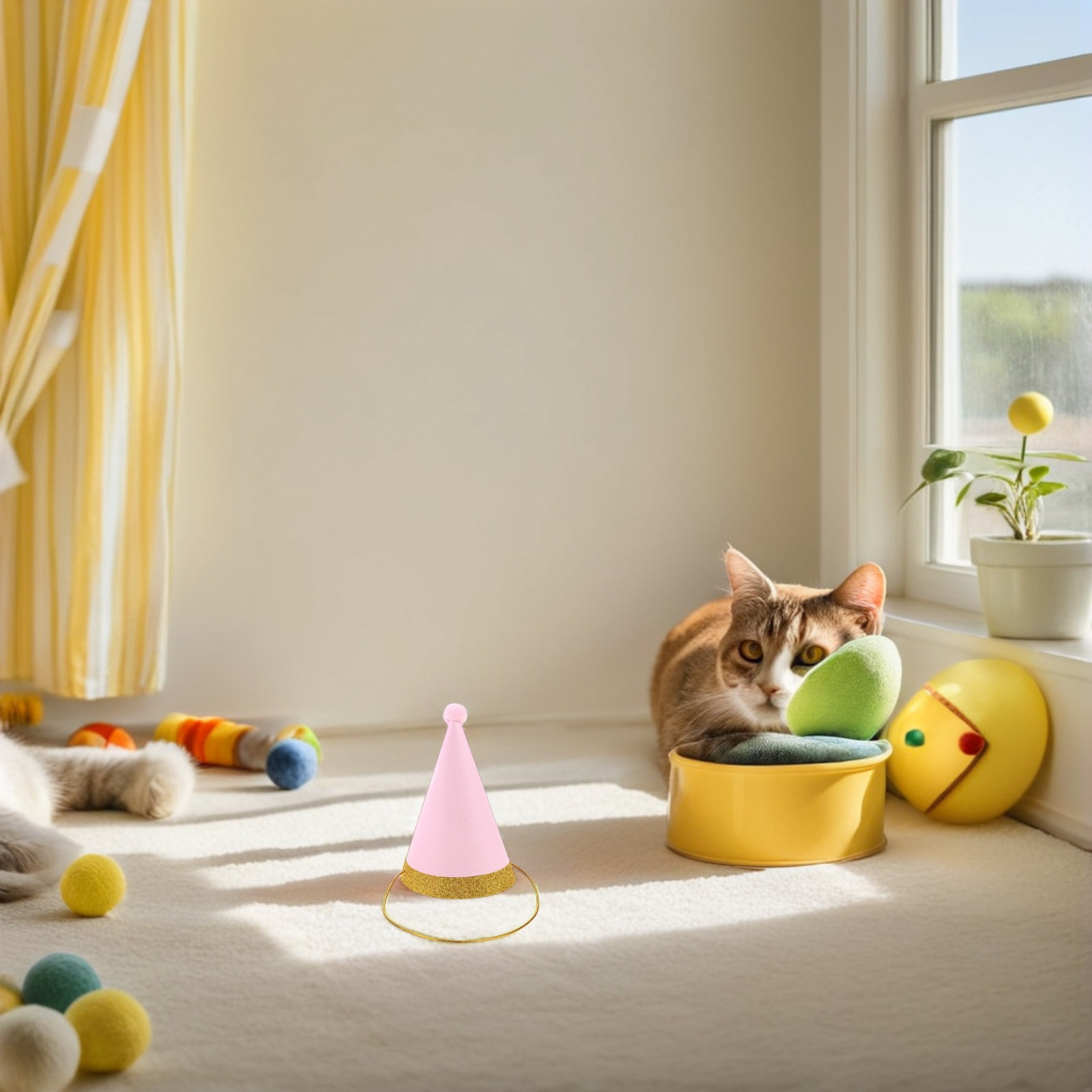 16Pcs Pet Birthday Hat Comfort - Party Hat Cone 评论和价格