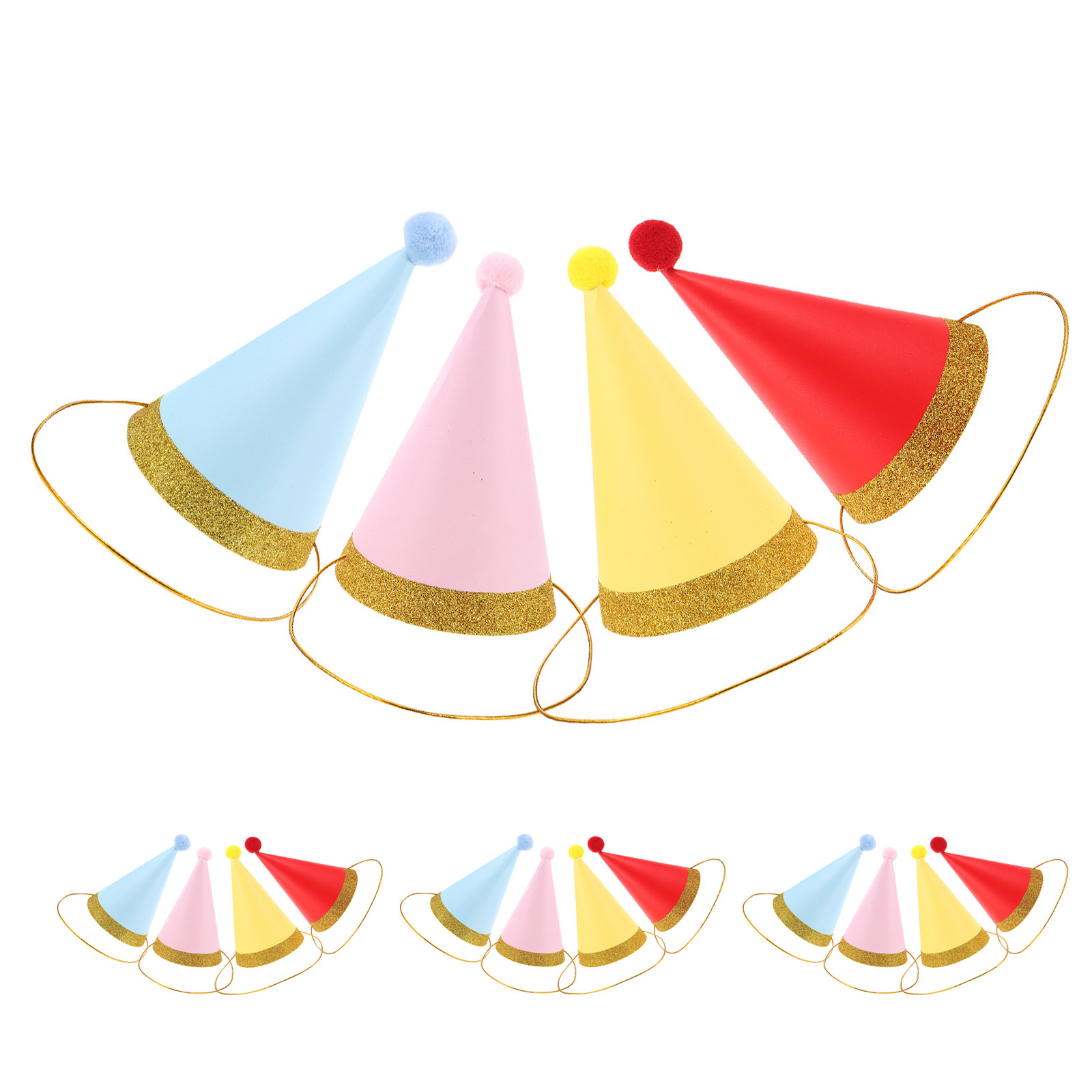 16Pcs Pet Birthday Hat Comfort - Party Hat Cone 评论和价格